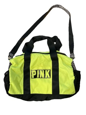 Victoria’s Secret ROSA Fin de Semana, Bolso de Lona de Viaje, Neón Foto 1 de 4