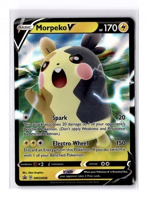 Morpeko V - SWSH056 Sword & Shield Black Star Promo Card - NM - POKEMON TCG - Image 1 of 2