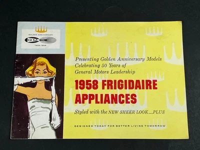 Frigidaire 1958 Vintage Folleto Venta Electrodomésticos Años 50 Moda 15 páginas Foto 1 de 4