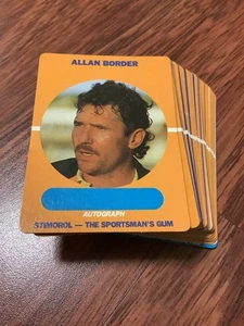 CRICKET 1989 SCANLENS STIMOROL CARD SET BASE 83/84 INCOMPLETE PBL MARKETING - Picture 1 of 1