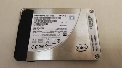 Intel 520 Series SSDSC2BW180A3L 180 GB 2.5" SATA III Solid State Drive - Image 1 of 3