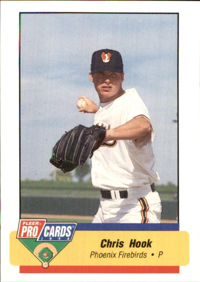 Chris Hook 1994 Fleer ProCards #1516 RC Phoenix Firebirds *AutographDen* - Image 1 of 2