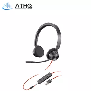 Plantronics Poly Blackwire 3325 Microsoft USB-A & 3,5mm Wired Headset 214016-101 - Bild 1 von 3