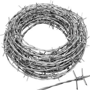 Alambre de púas real calibre 50 pies 18 - ideal para artesanías, cercas y disuasión de critter - Imagen 1 de 3