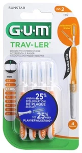 Gum Brossette Interdentaires Trav-ler 0,9mmx4 - Foto 1 di 1