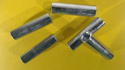 5X Verbindungsmuttern Langmuttern Gewindehülsen Distanzmuffen Rund 8 x 40 - Bild 1 von 2