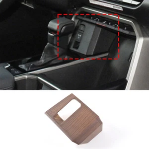 Cubierta de marco de freno de mano eléctrico de madera de pera para Toyota Tundra/Sequoia 2022-2023 - Imagen 1 de 7