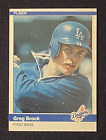Greg Brock 1984 MLB Los Angeles Dodgers First Baseman Card Fleer #98