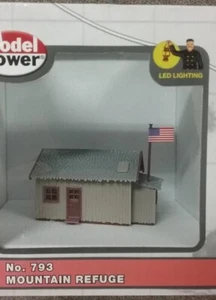Model Power Built Up HO Lighted MOUNTAINS REFUGE CABIN Building # 793 - Picture 1 of 1