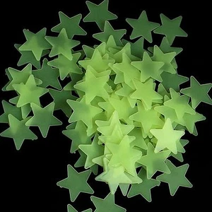 Juego de 100 pegatinas de pared luminosas estrellas cielo estrellado - Imagen 1 de 8
