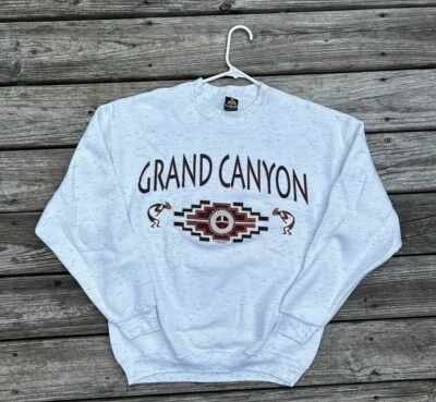 Vintage HL Miller Sweatshirt Grand Canyon Made In USA 1993 90s Hl Gold Kokopelli - Image 1 of 4