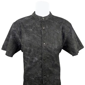 Lululemon Button Down Hemd Kurzarm Gesäßtasche sportlich schwarz Größe L - Bild 1 von 6