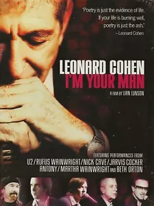 LEONARD COHEN-I'M YOUR MAN-DVD-DOCUMENTARY-STILL FACTORY SEALED-BONUS-CONCERT-U2 - Imagen 1 de 2