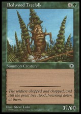 Magic the Gathering MTG Redwood Treefolk (183) Portal   LP