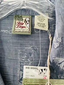 NWT!Big Dogs Women Size Medium Hawaiian Island Drink Silk Blend Shirt Top - Picture 1 of 12