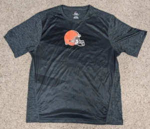 Cleveland Browns Shirt Mens XL Gray Performance Training Helmet Logo Stretch - Picture 1 of 7