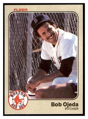 1983 Fleer Bob Ojeda #190 Boston Red Sox - Image 1 of 2
