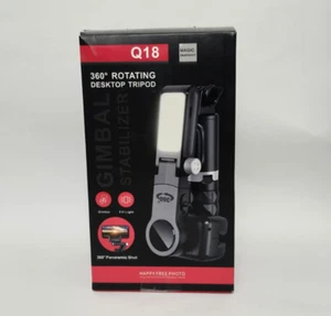 Tripod- Q18 Gimbal Stabilizer 360° Rotating Desktop Tripod - Picture 1 of 9