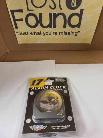 NASCAR MATT KENSETH ALARM CLOCK WINCRAFT RACING WORKS! NO BATTERY Cover