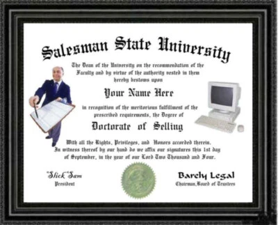 SELLING  Lover's Doctorate Diploma / Degree Custom Designed for YOU - Image 1 of 2