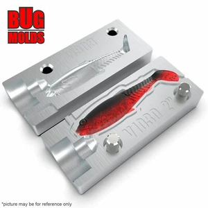 Bait DIY Fishing Mold Soft Plastic Baits Lure Plastisol Bass CraftCannibal - Picture 1 of 3
