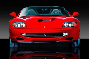 Ferrari 550 Barchetta Auto Wandkunst Giclee Leinwanddruck Foto (#416) - Bild 1 von 5