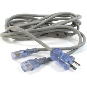 Well Shin Hospital Grade NEMA 5-15P to Dual IEC 320 C13 AC Power Cord 10 Feet 3M - Photo 1 sur 3