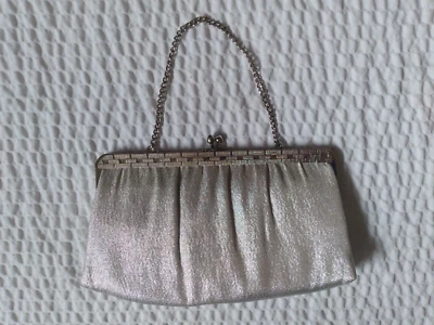 Bolso sin asas formal vintage Ande plateado bolso de cóctel Foto 1 de 4