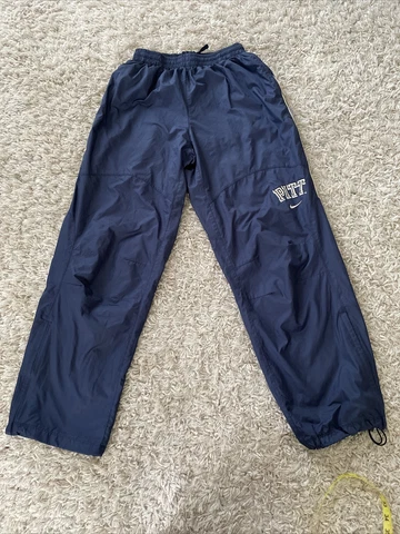 Nike Pitt Panthers Authentic Storm Fit Nylon Warm Up Pants Mesh Lined Large Cover