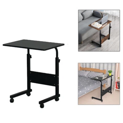 Home Side Table Sofa End Cart Laptop PC Rolling Computer Desk Stand Coffee Tray - Image 1 of 4
