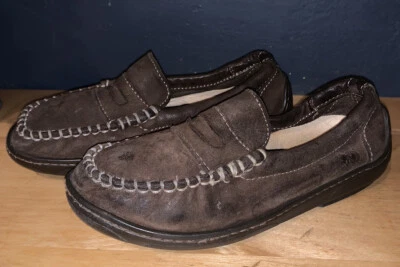 Mocasines de cuero marrón Naturino para niños pequeños zapatos de barco mocasines EE. UU. 11 Foto 1 de 4