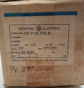 SELTENER GE 277VAC LÜFTUNGSMOTOR KCP 29 BG 4048 AS - S1941113-1 - Bild 1 von 7
