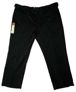 Pantaloni Haggar Cool 18 Performance Uomo Vestibilità Classica Comfort Vita Nero 42x29 $65 - Foto 1 di 24