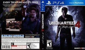 - Uncharted 4: A Thief's End Box Art Case Insert Inlay Cover Only - Picture 1 of 1