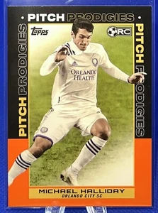 MICHAEL HALLIDAY 2021-22 Topps MLS Rookie Pitch Prodigies Orlando Orange /25 - Picture 1 of 2