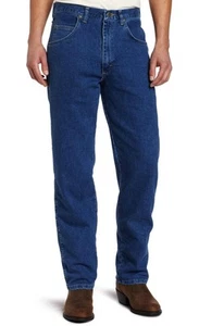 Wrangler Rugged Wear Men's Stretch Five-Pocket Jeans - Indigo Blue - 40x34 - Picture 1 of 6