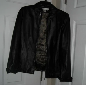 Coldwater Creek, Lederjacke, Damen Gr. S, durchgehender Reißverschluss - Bild 1 von 9