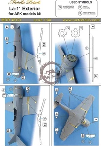 LA-11. Exterieur Metallic Details MDR48123 Skala 1/48 - Bild 1 von 6