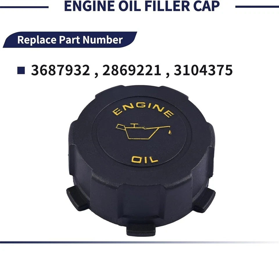Engine Oil Fill Cap For Kenworth T660 T680 T700 T800 Peterbilt 367 386 387 388 Foto 1 de 4