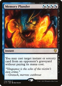 Memory Plunder 178 LP Normal Commander 2017 MTG EN - Picture 1 of 1