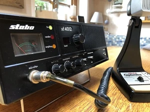 STABO XF 4012 -GEPRÜFT- mit Optimike Heimstation CB Funk Standmikrofon Funkgerät - Afbeelding 1 van 23
