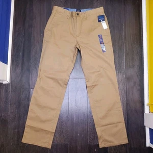 GAP 31x30 Straight Stretch Mid-Rise Khaki Chino Pant Brown NWT $49.95 - Picture 1 of 10