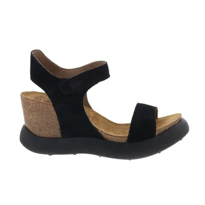 Fly London Gogo GOGO967FLY-006 Mujer Negro Cuñas Sandalias Zapatos Foto 1 de 4