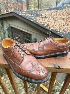 Florsheim Royal Imperial Kenmoor Longwing Uomo 9 D Marrone V-Cleat Grana Ciottolo - Foto 1 di 13