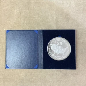 1999-2008 American Silver Statehood Quarter Dollar Commemorative Coin Giant 4 oz - Picture 1 of 21