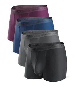 Men's Underwear Micro Modal Dual Pouch Trunks Support Ball Pouch Bulge Enhanc... - Picture 1 of 9