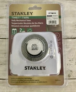 Temporizador mecánico diario Stanley TIMEIT TWIN 2 salidas TM425 NUEVO - Imagen 1 de 3