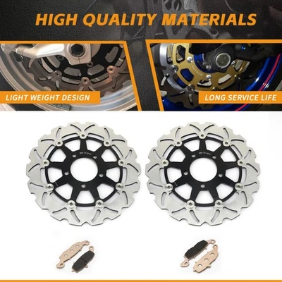 Pastillas rotores de freno delanteros para Suzuki Katana GSX 750 F 04-06 GSF 650 S 2005-2006 Foto 1 de 4