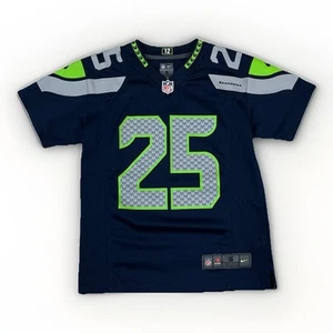 Nike On Field Seattle Seahawks Jersey Youth S (8) Blue 25 Richard Sherman - Picture 1 of 4
