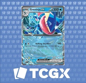 Pokemon - Greninja ex - 041/142 - SV07: Stellar Crown - Holo - Double Rare NM - Picture 1 of 1